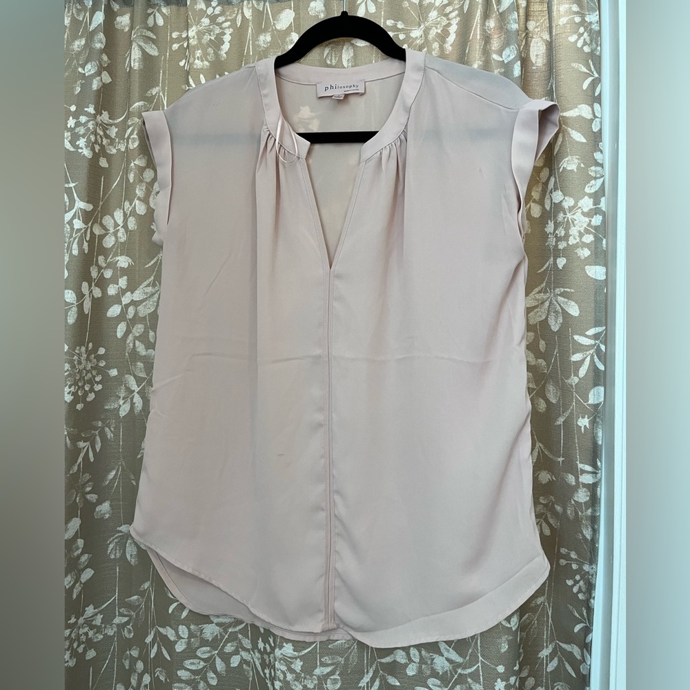 Philosophy pink blouse